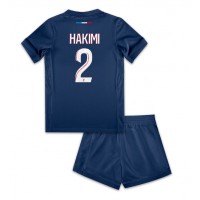 Paris Saint-Germain Achraf Hakimi #2 Hemmaställ Barn 2024-25 Korta ärmar (+ Korta byxor)